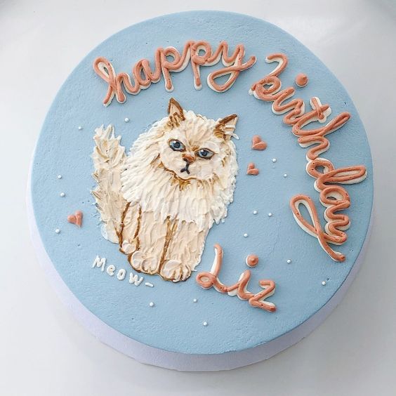 Tải ảnh bánh sinh nhật cho người thích mèo