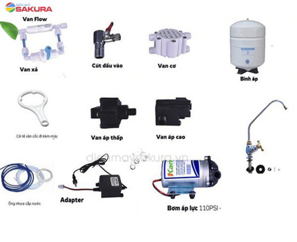 Các linh kiện máy lọc nước RO