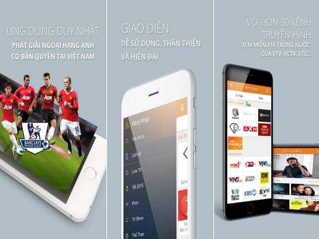 FPT Play ứng dụng xem bóng đá trực tuyến việt nam