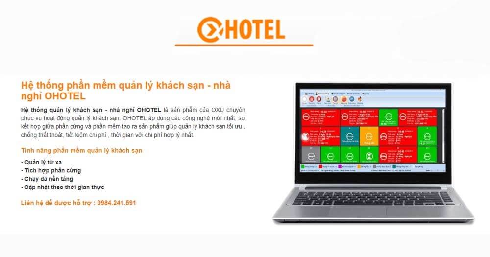 Phần mềm quản lý khách sạn nhà nghỉ Ohotel