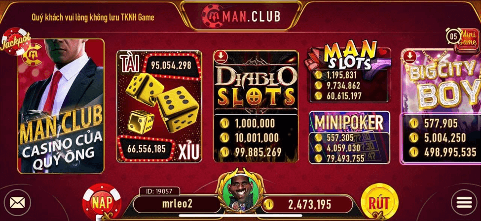 Man Vip - Không gian Man Club game đổi thưởng VIP cho đại cao thủ