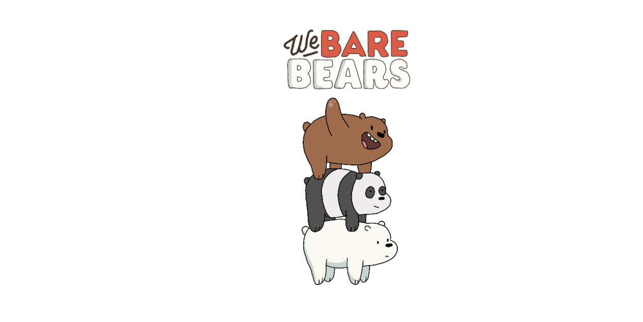 Hình nền gấu cute trong phim We Bare Bear
