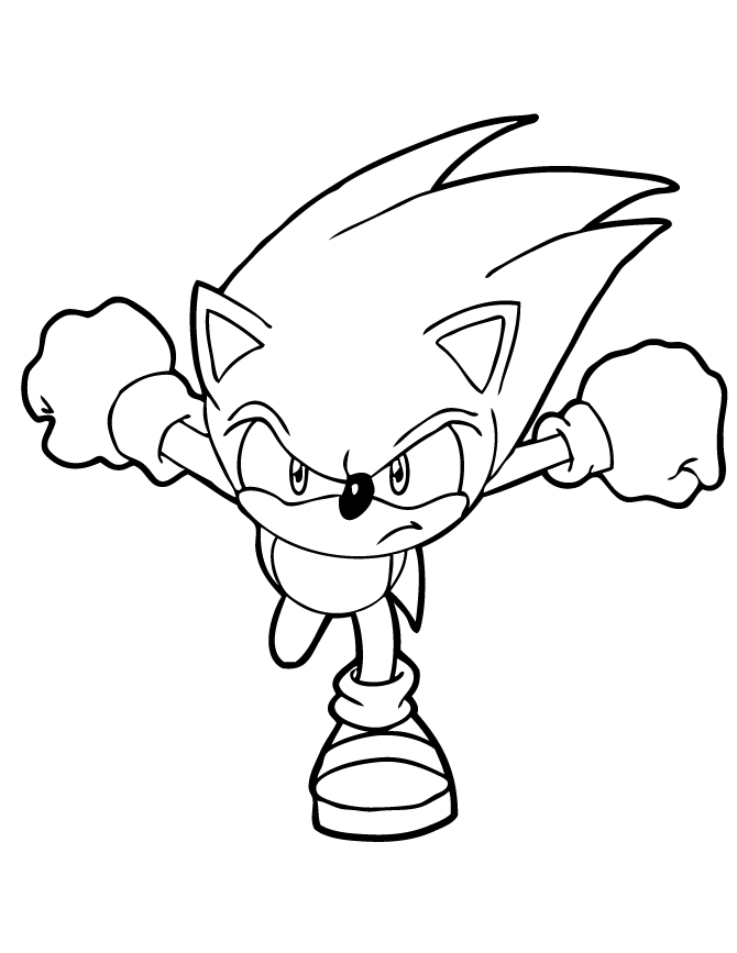 Tô màu Sonic cho bé yêu
