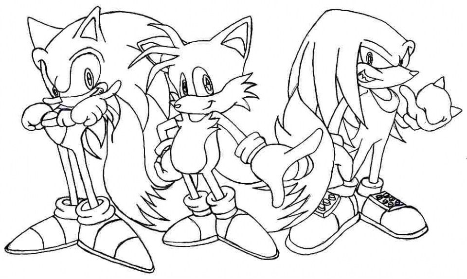 Tô màu bộ ba Sonic cực chất ngầu
