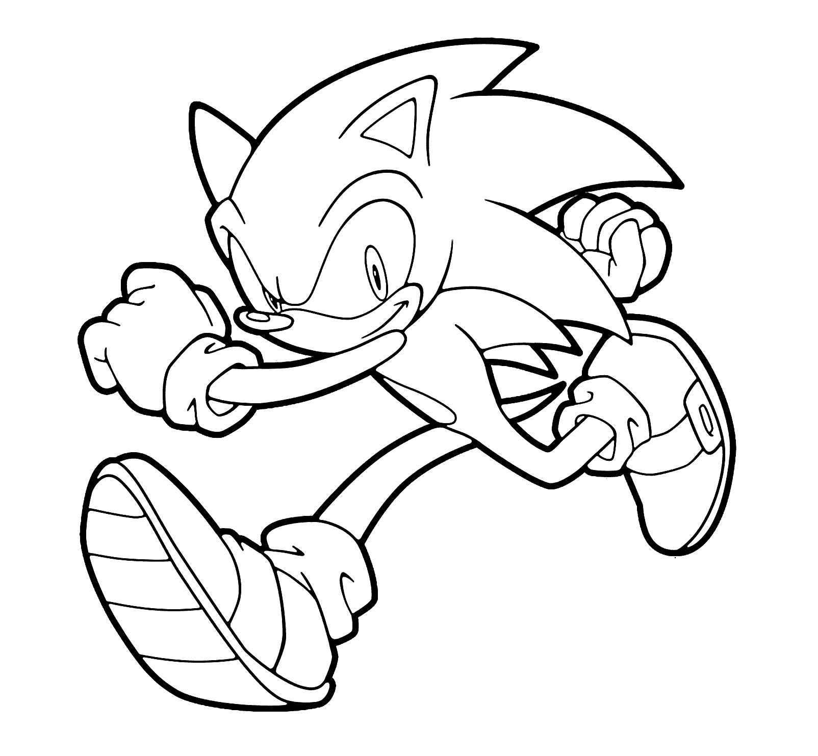 Tô màu Sonic ngầu cho bé