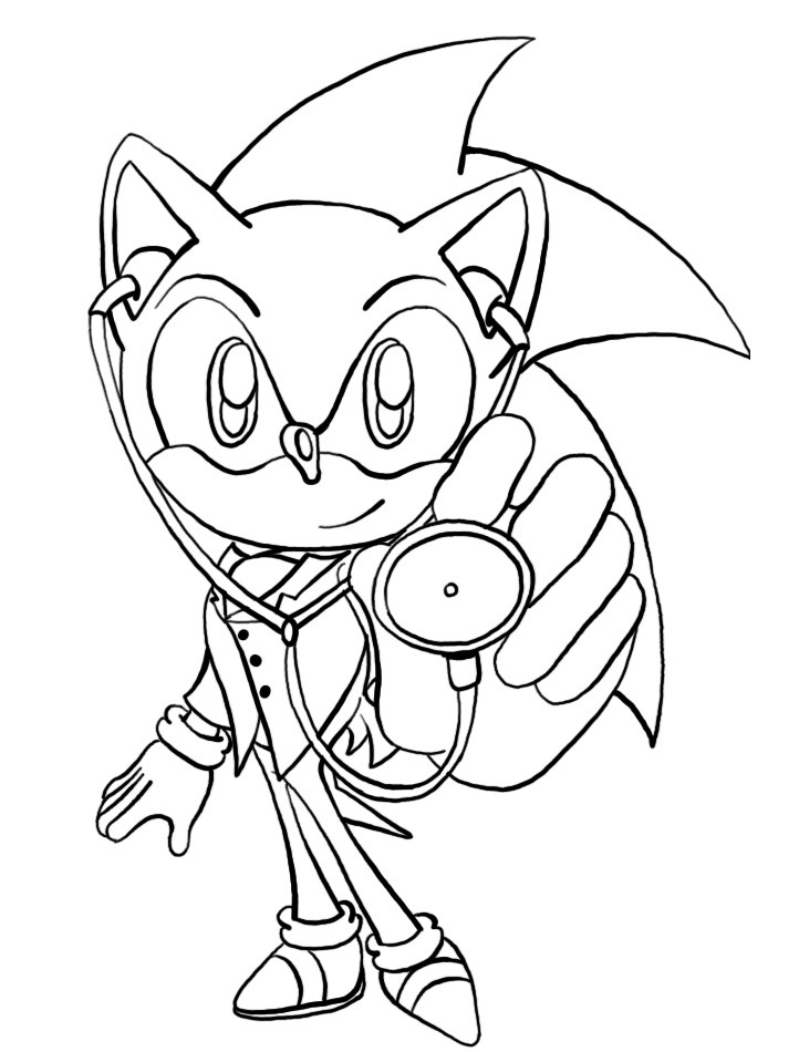 Tô màu bác sĩ Sonic
