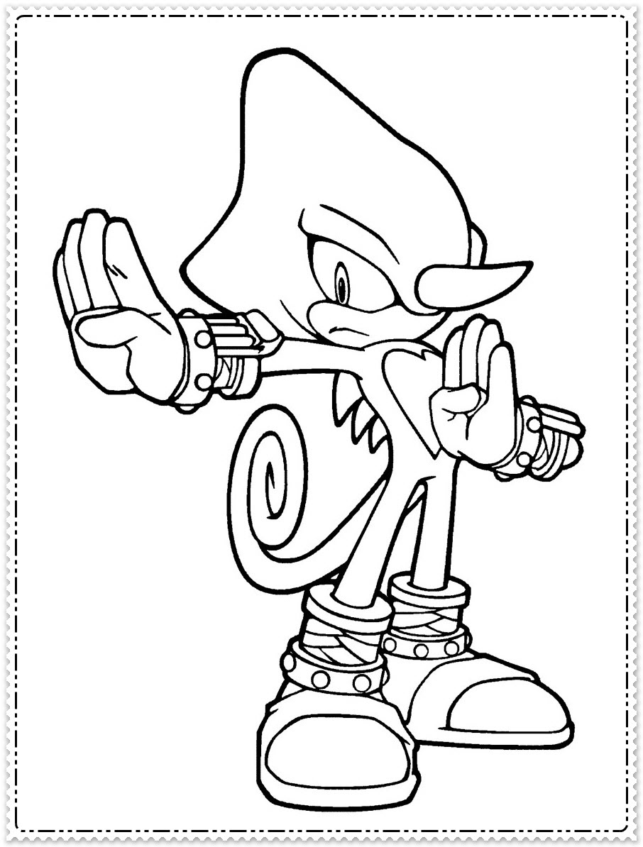 Tranh tô màu Sonic cho bé