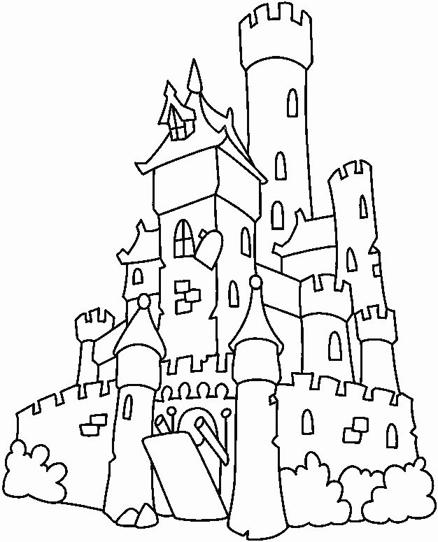 Tranh tô màu lâu đài kiểu Á