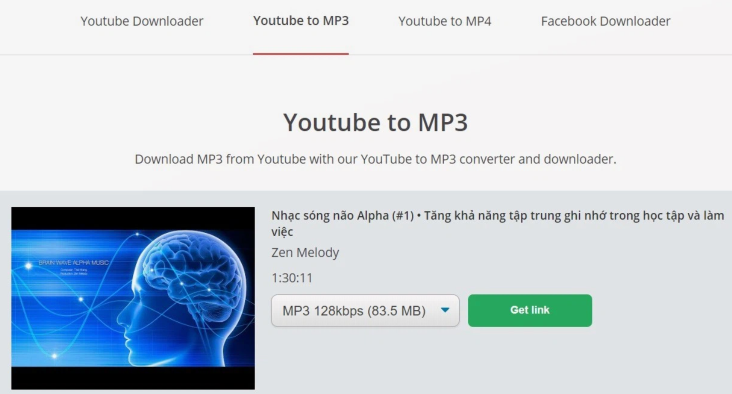 Cách chuyển video YouTube sang MP3 trên điện thoại với yt1.com