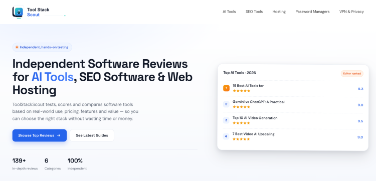 Cách chọn phần mềm SaaS đúng nhu cầu trước khi tốn tiền: review web ToolStackScout